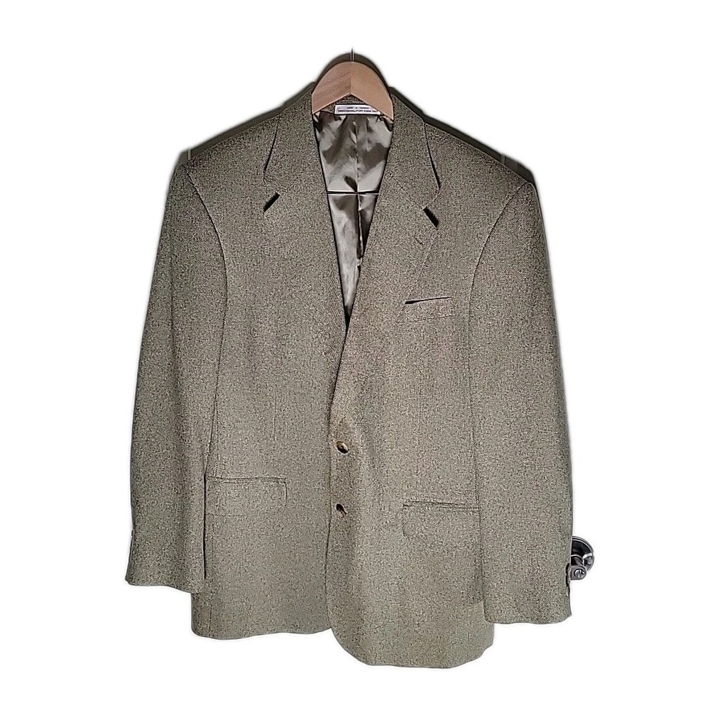 Today's Man  Men's Silk Golden‎ Brown Sport Coat Blazer Sz 42R